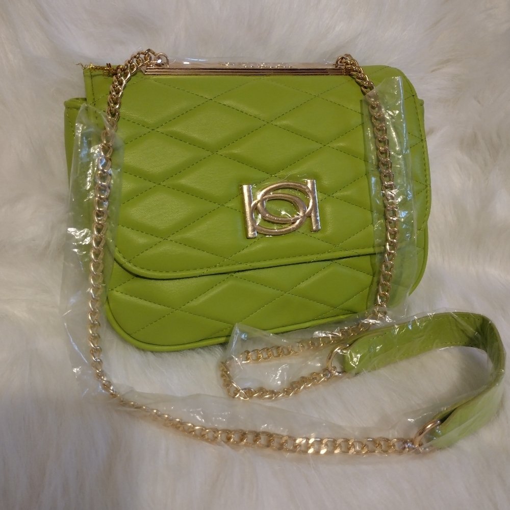 NEW Bebe Abigail smooth flap shoulder bag